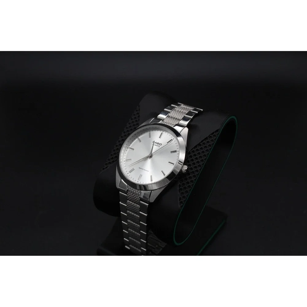 Casio MTP-1274 Quartz 36mm Silver Dial Original Bracelet Japan Runs